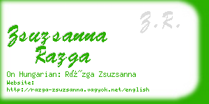 zsuzsanna razga business card